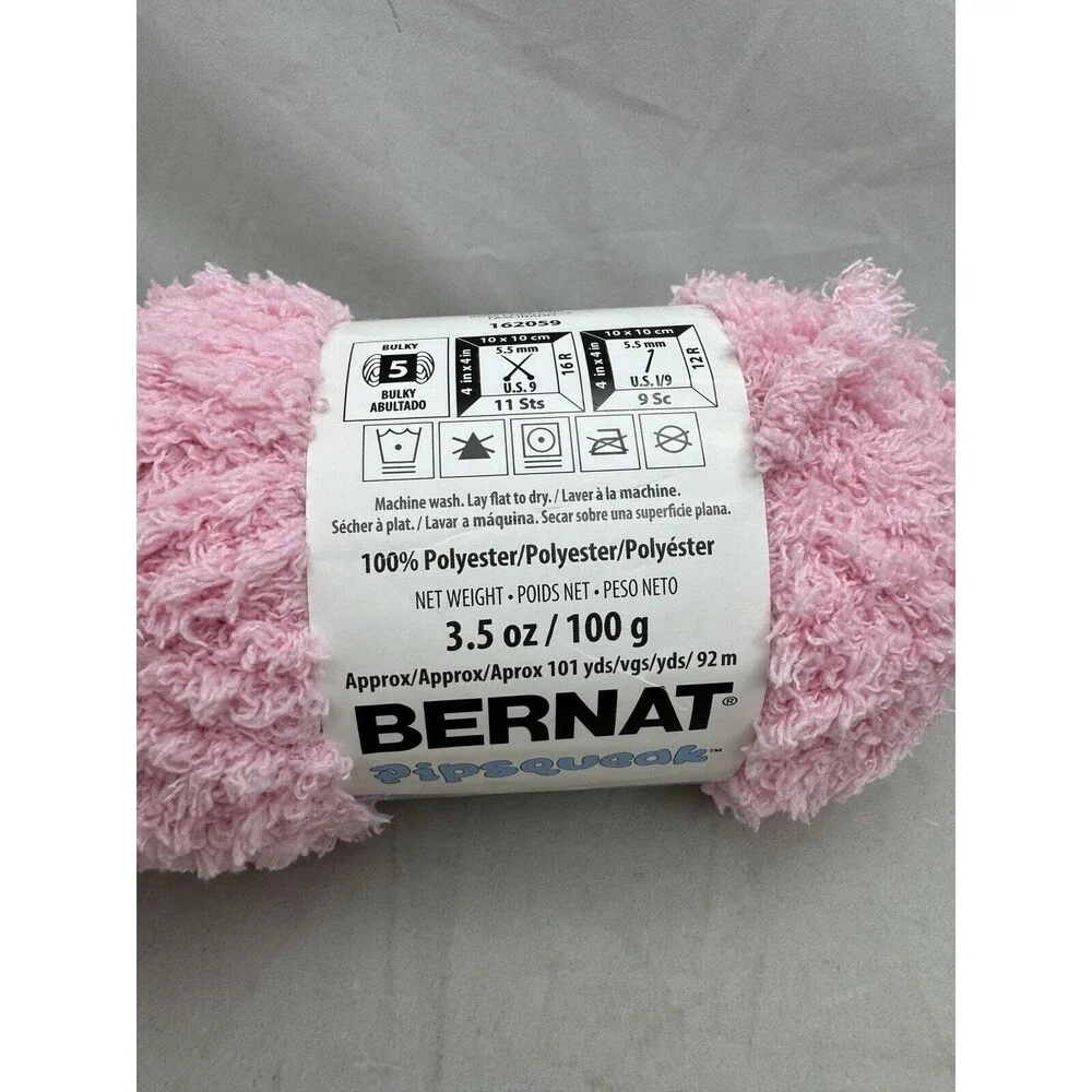 Bernat Pipsqueak Baby Yarn Tickle Me Pink Skein 3.5 oz